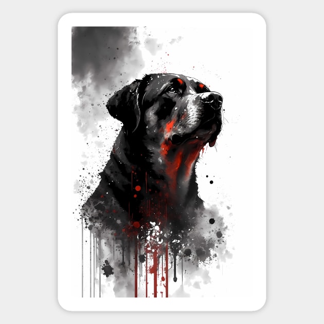 Rottweiler Guardian Sticker by TortillaChief